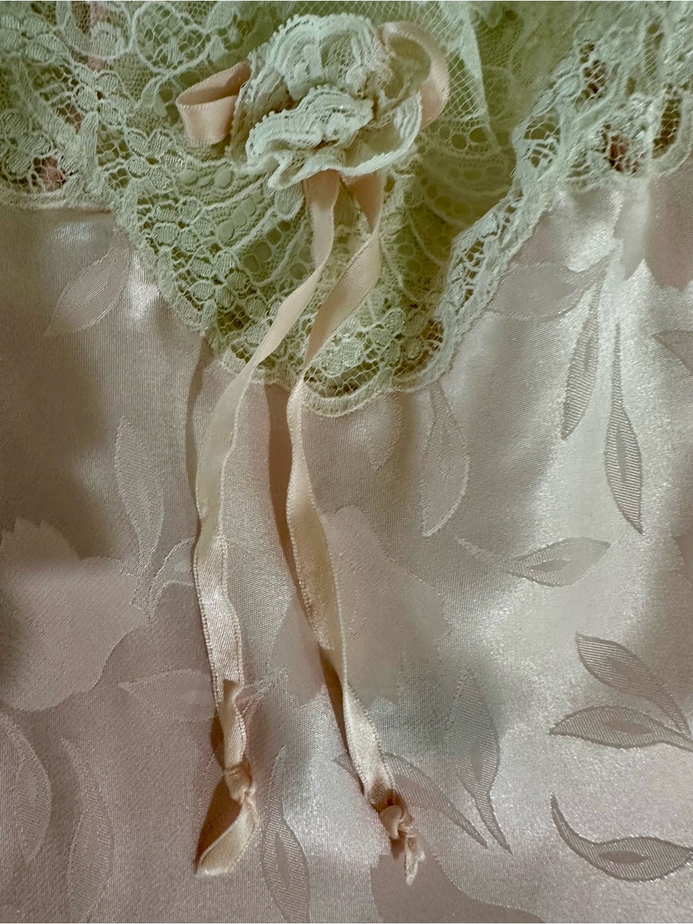 Christian Dior Pink Lace Trim Satin Camisole - Picture 6 of 10